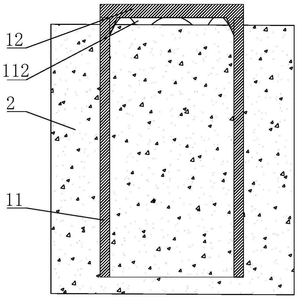 Wall type foundation and construction method thereof