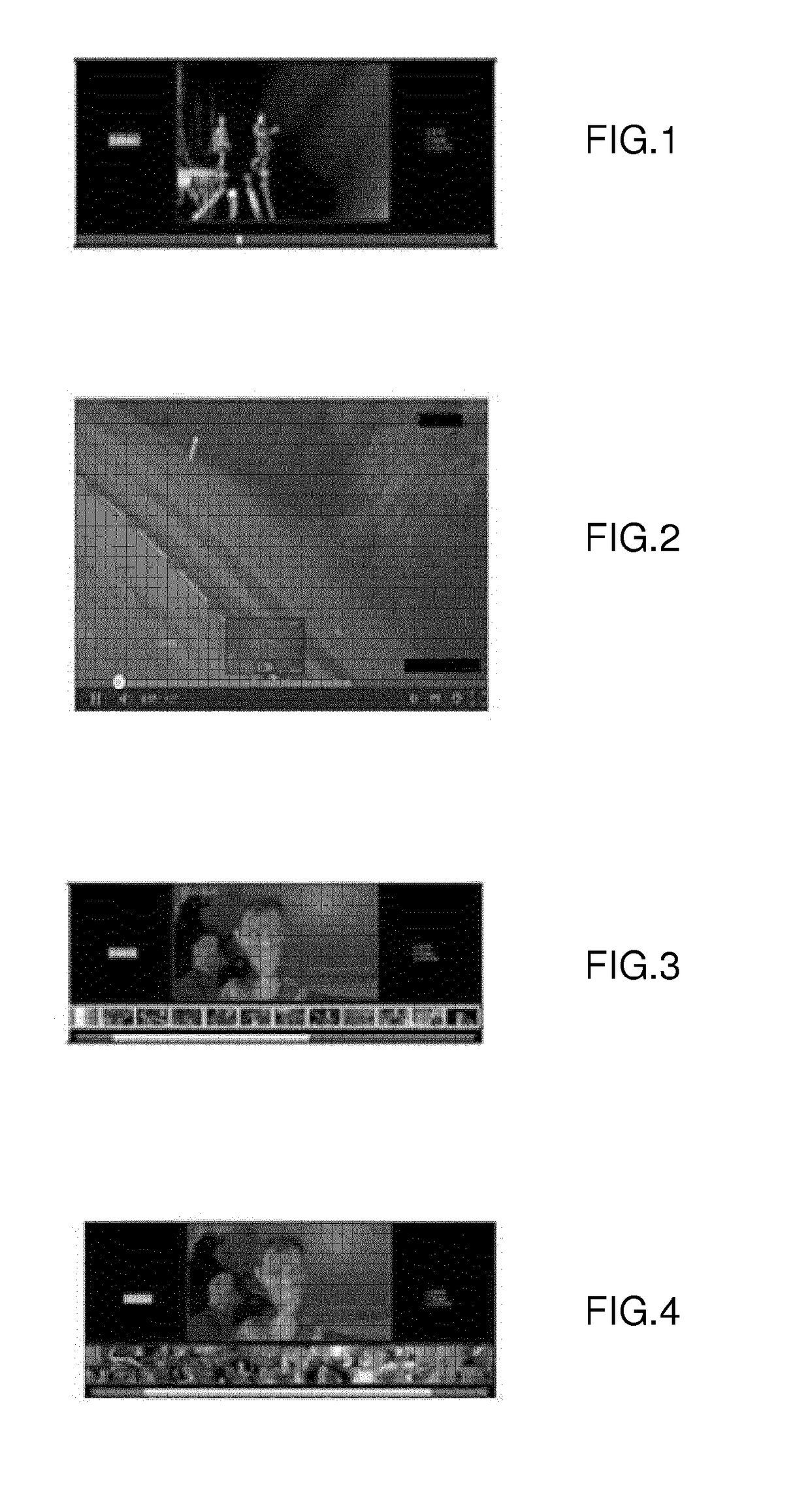 Method for browsing a collection of video frames and corresponding device
