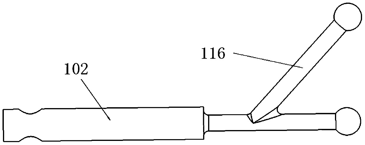 Magnetic memory detection device for welding seam of intersecting pipeline