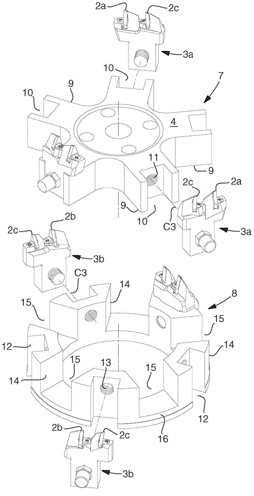 Gear hobbing tool as well as an insert holder, a chip removal unit, and an insert kit therefor