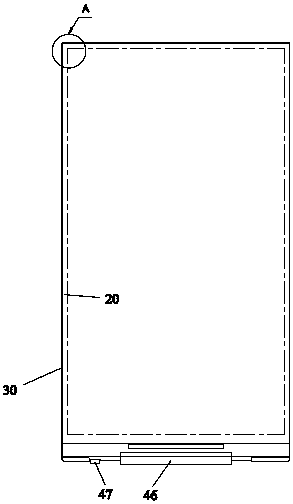 A mobile phone and its narrow screen borderless liquid crystal display