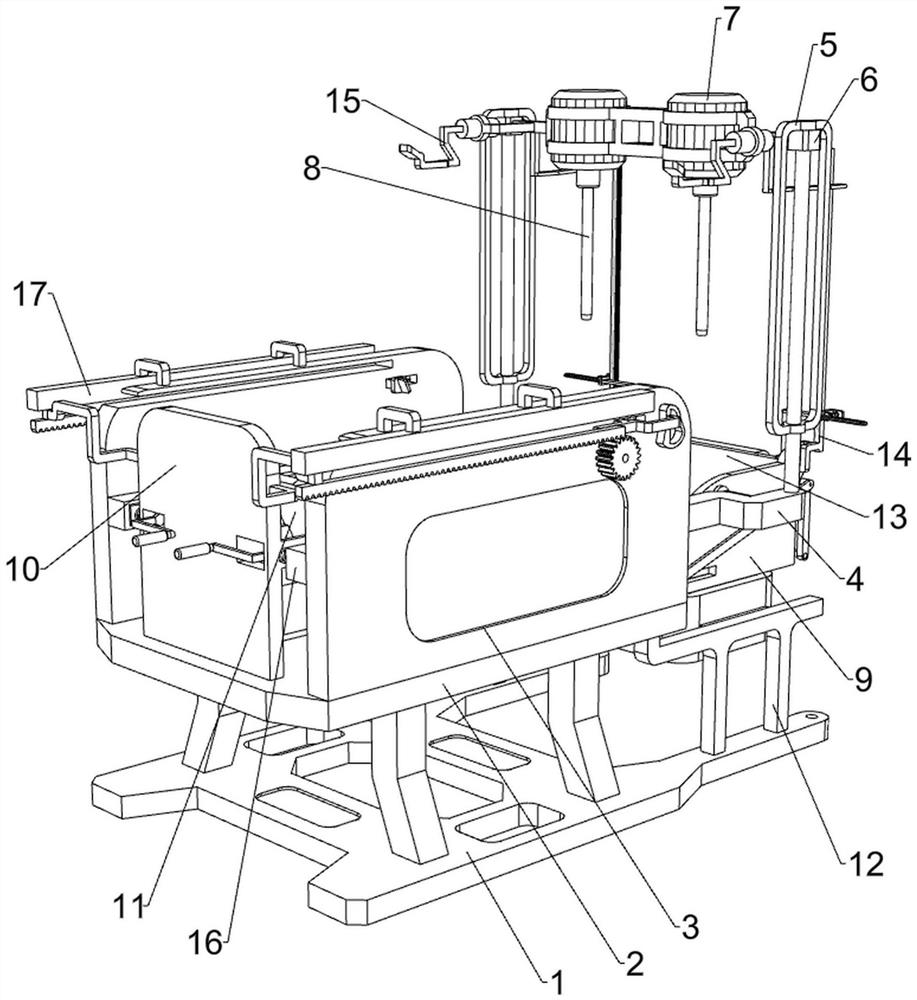 Perforating device for processing disposable meal box
