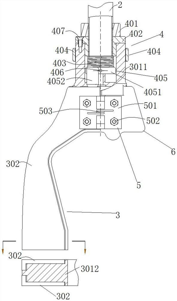 Crutch with variable supporting foot