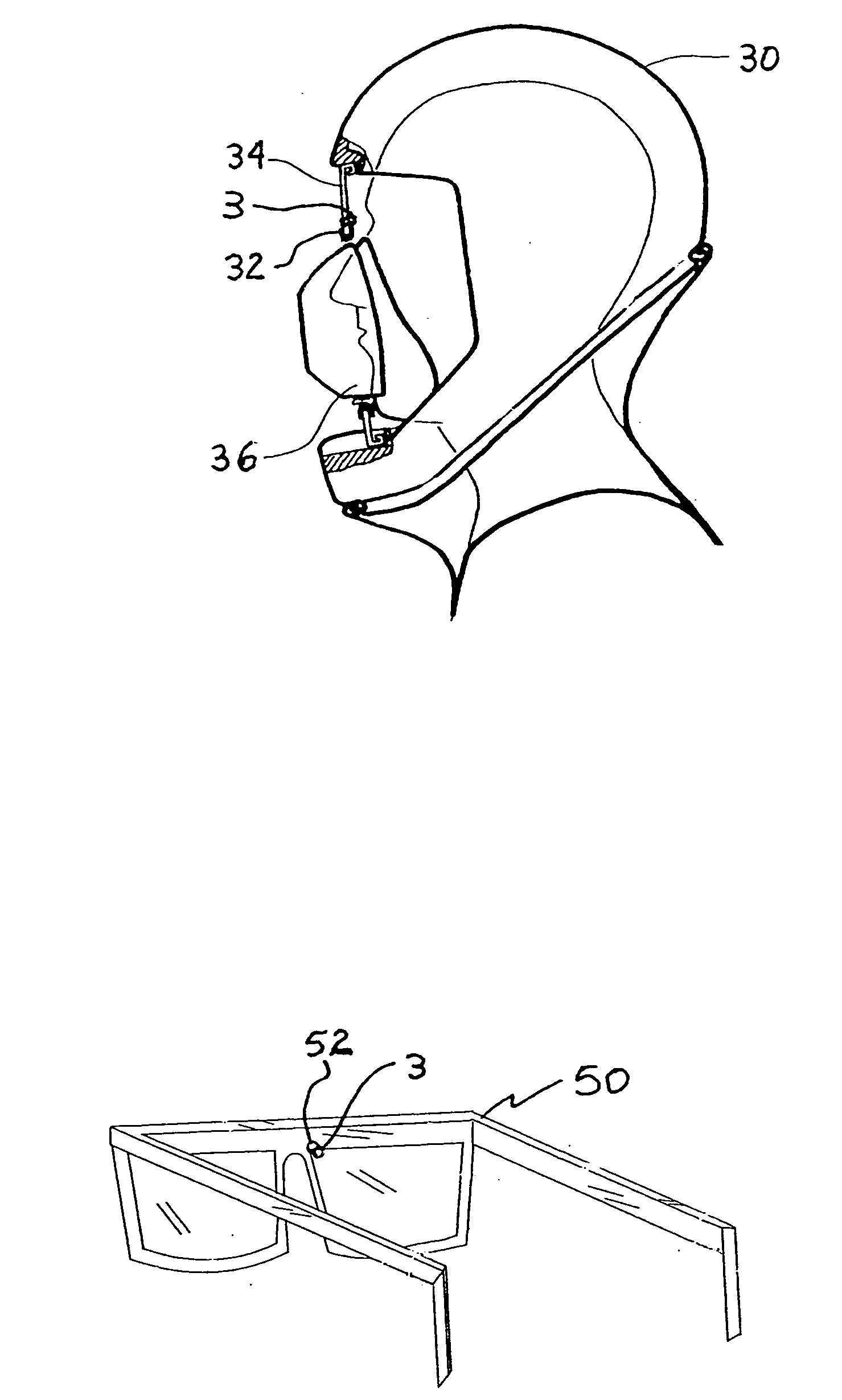Measuring system and method for the contactless determination of the body core temperature