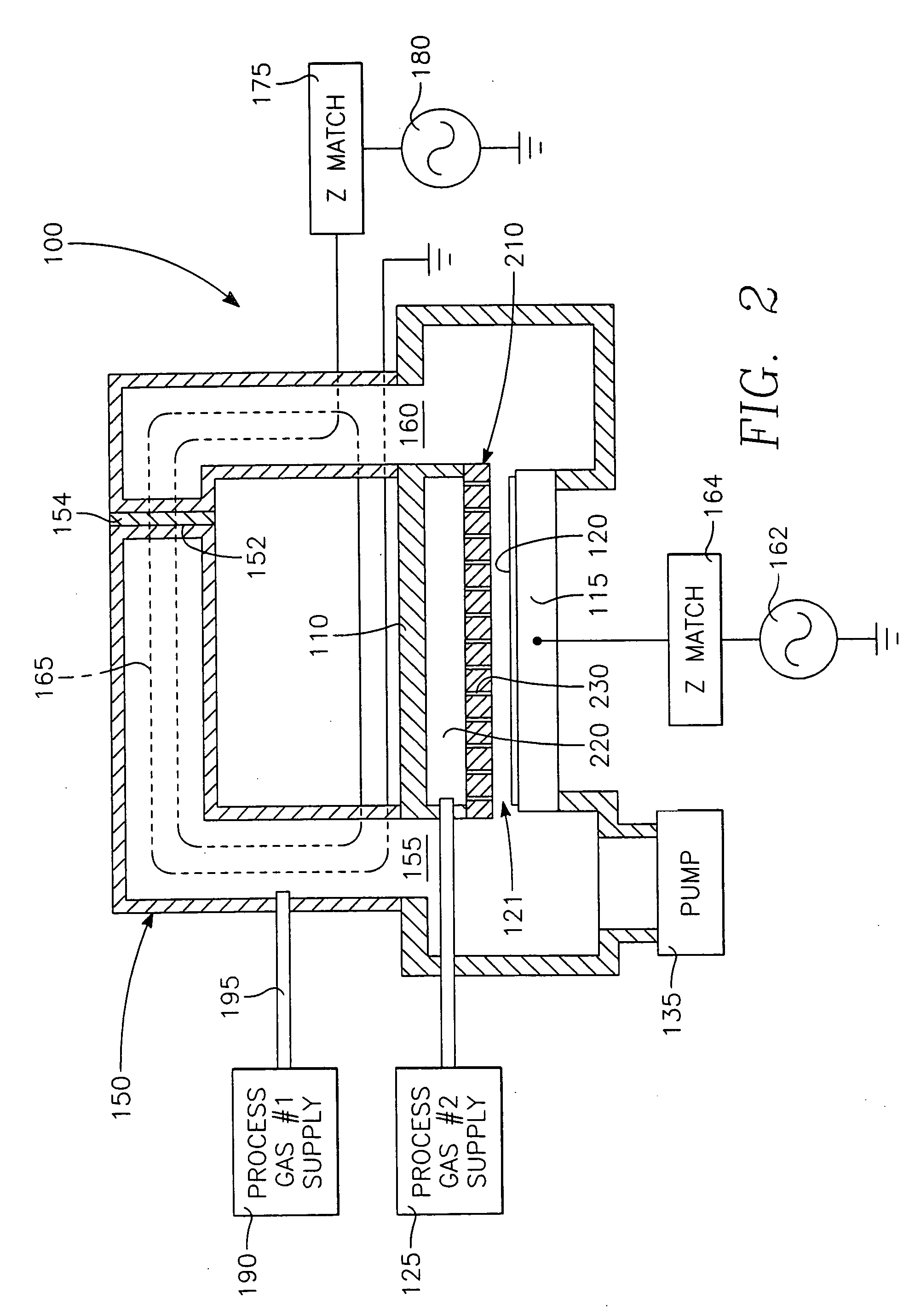 Plasma immersion ion implantation system including an inductively coupled plasma source having low dissociation and low minimum plasma voltage