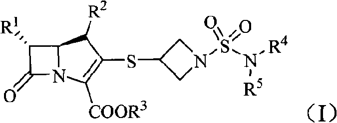 Imipenem derivant containing sulfonyl azetidine