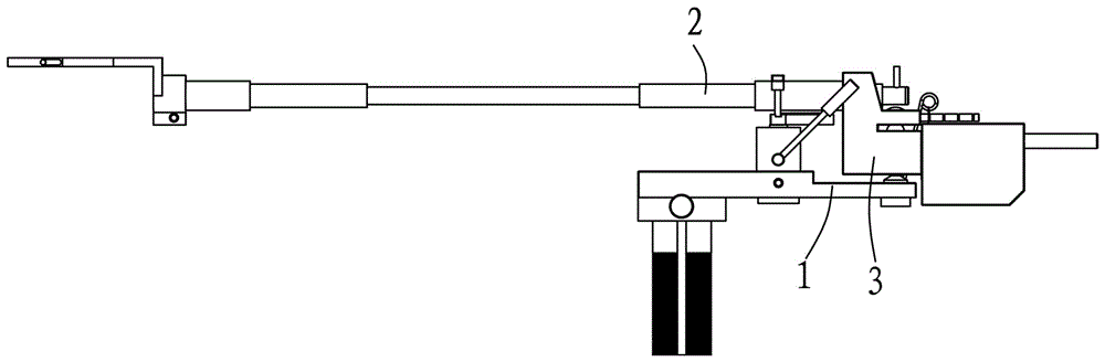 Novel single-point support static balance type tone arm structure