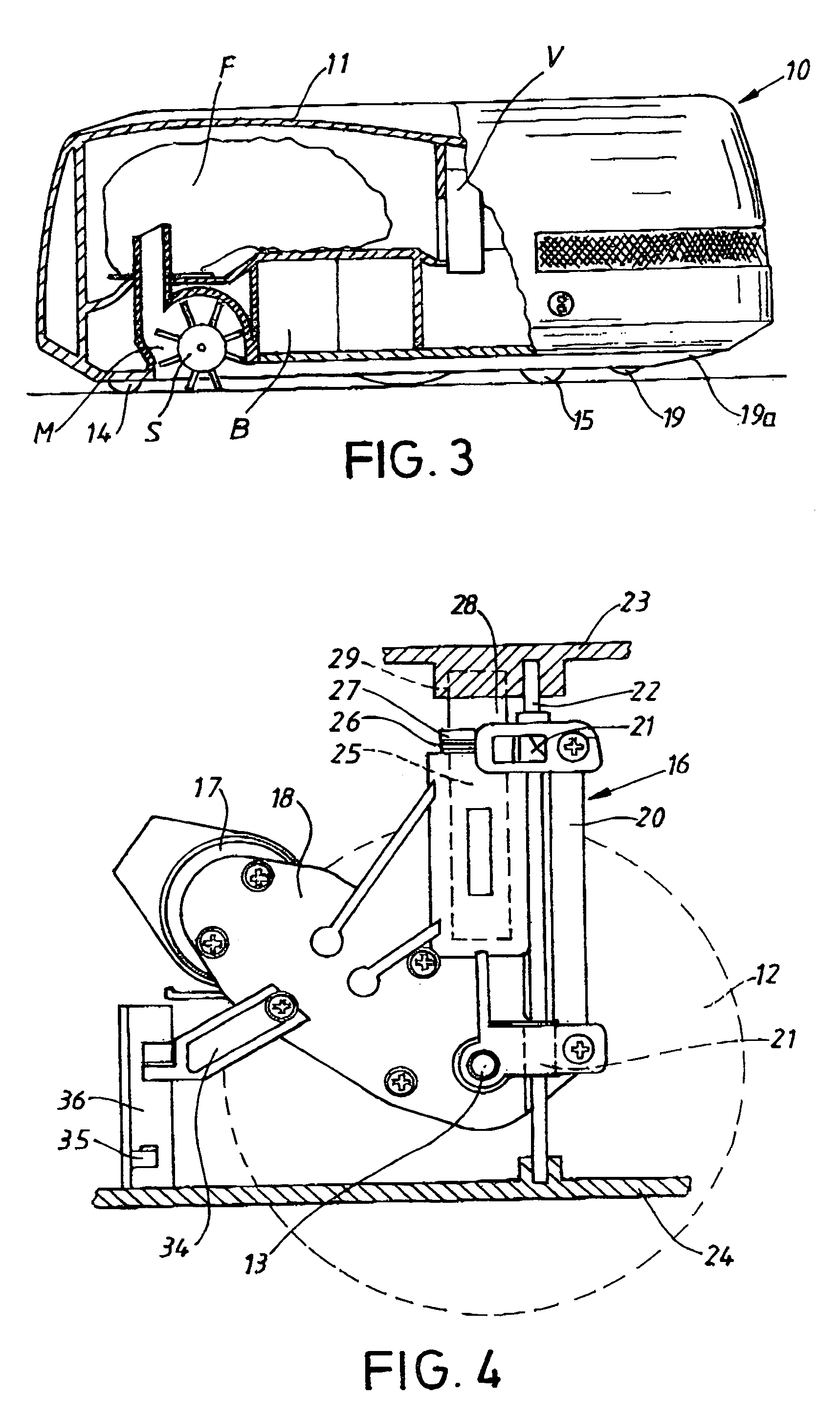 Wheel support arrangement for an autonomous cleaning apparatus