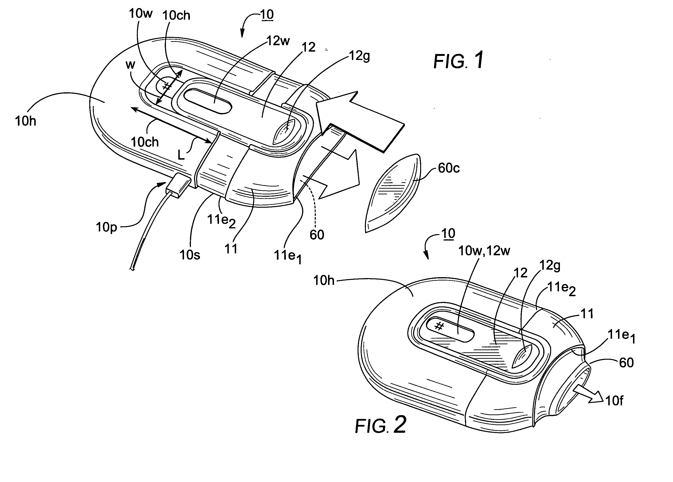 Inhalers with extendable/retractable forward member and associated methods of dispensing inhalant substances