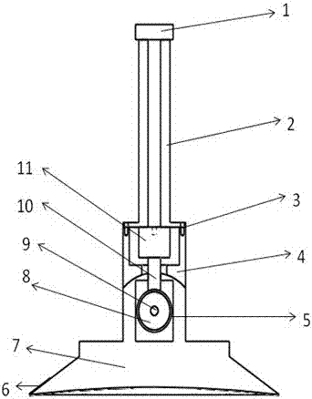 A sucker device for wall-climbing robots adapted to complex surfaces