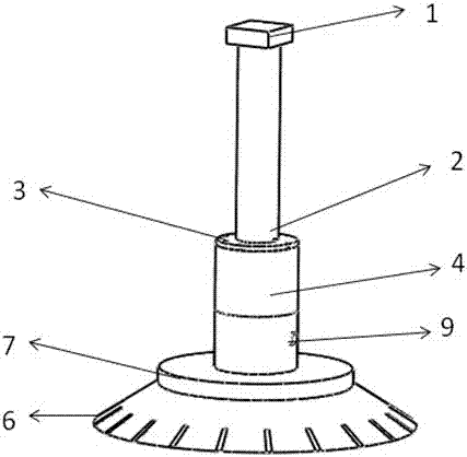 A sucker device for wall-climbing robots adapted to complex surfaces