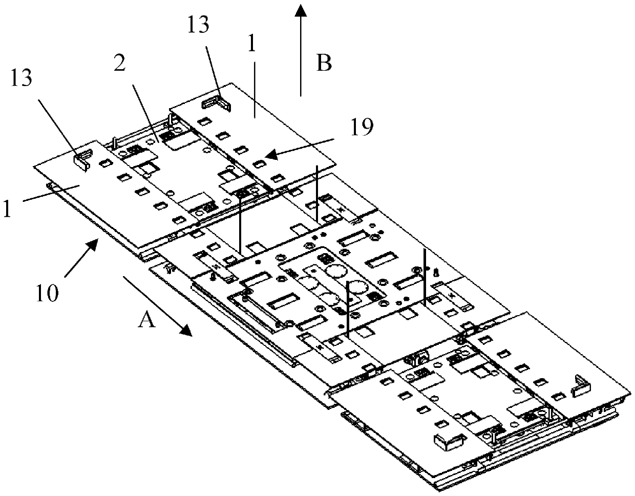Battery pack positioning device and battery changing station