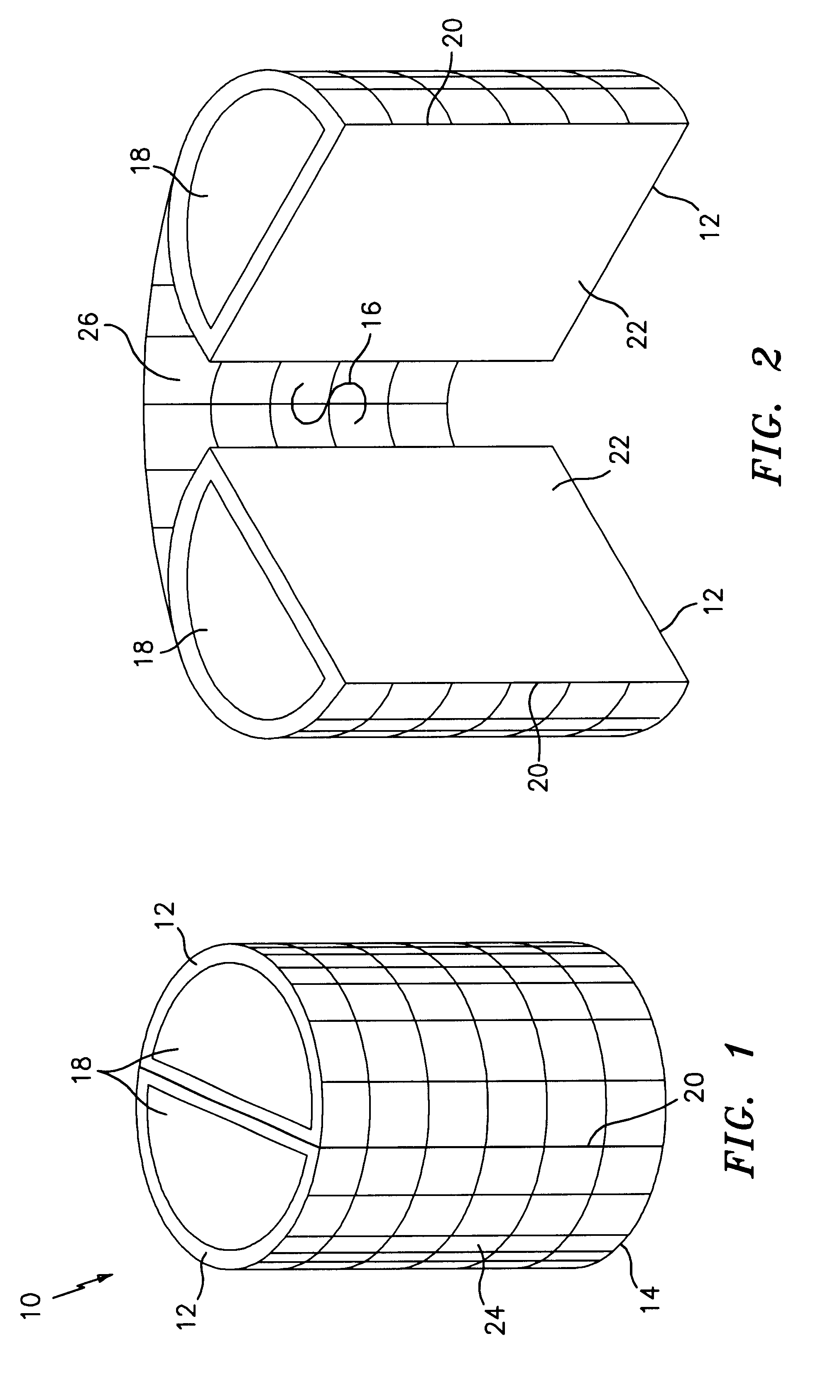 Foldable container having flat profile