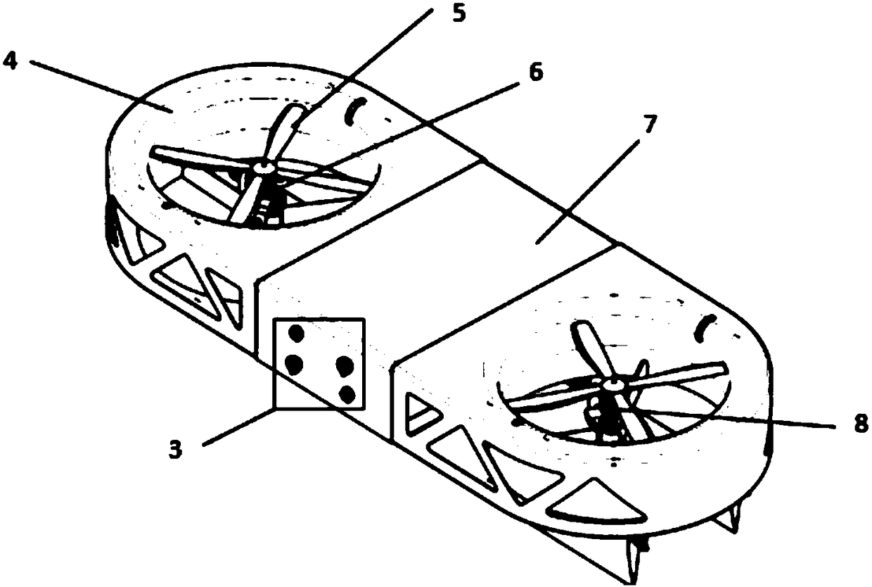 Ducted aircraft capable of being reconstructed aerially in real time, and docking separation method and system