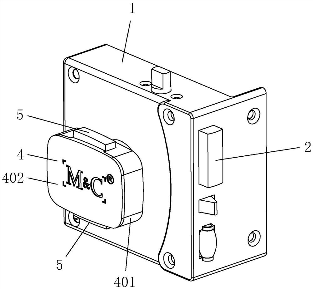 Door lock with rotating switch button