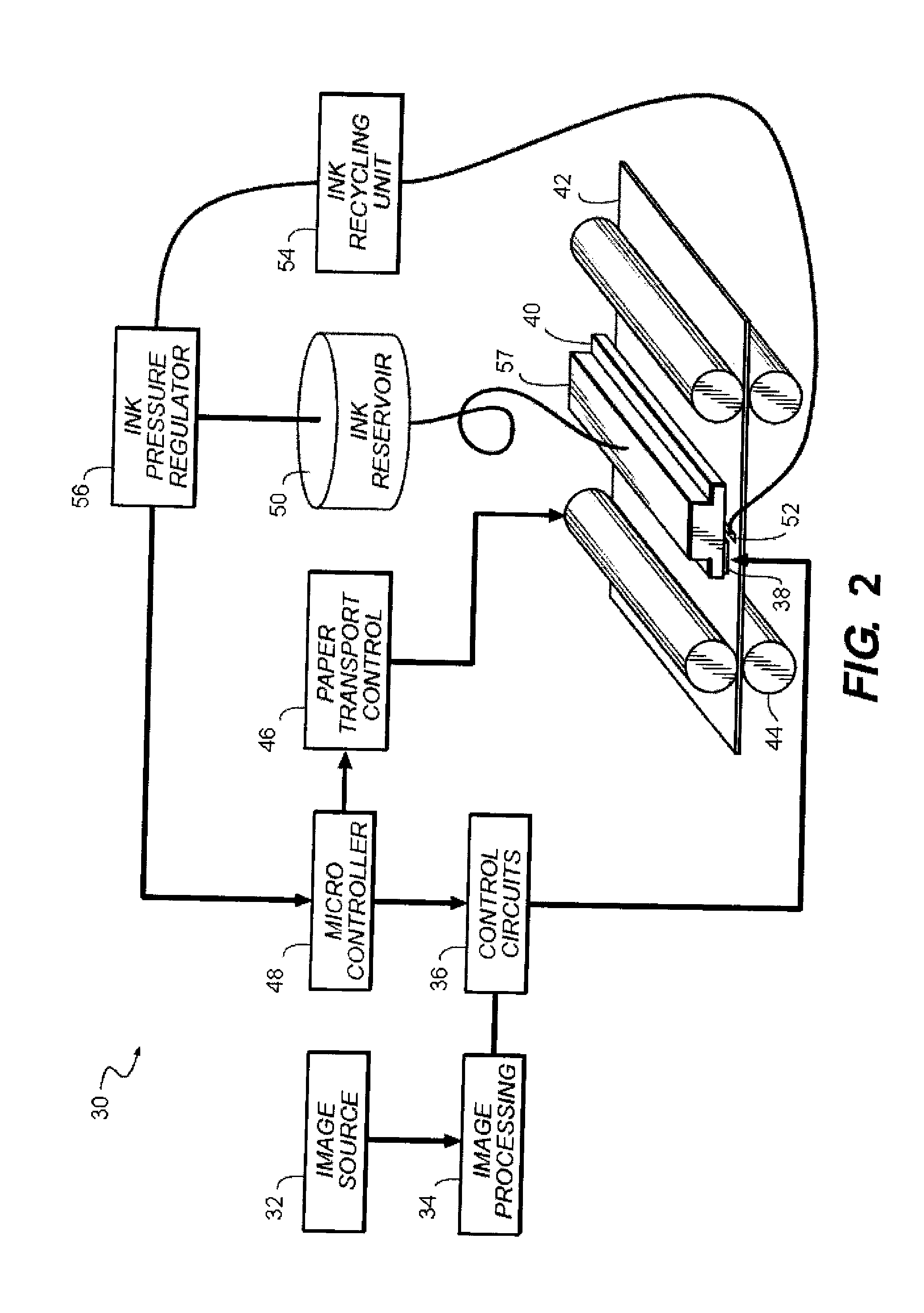 Printhead for inkjet printing device