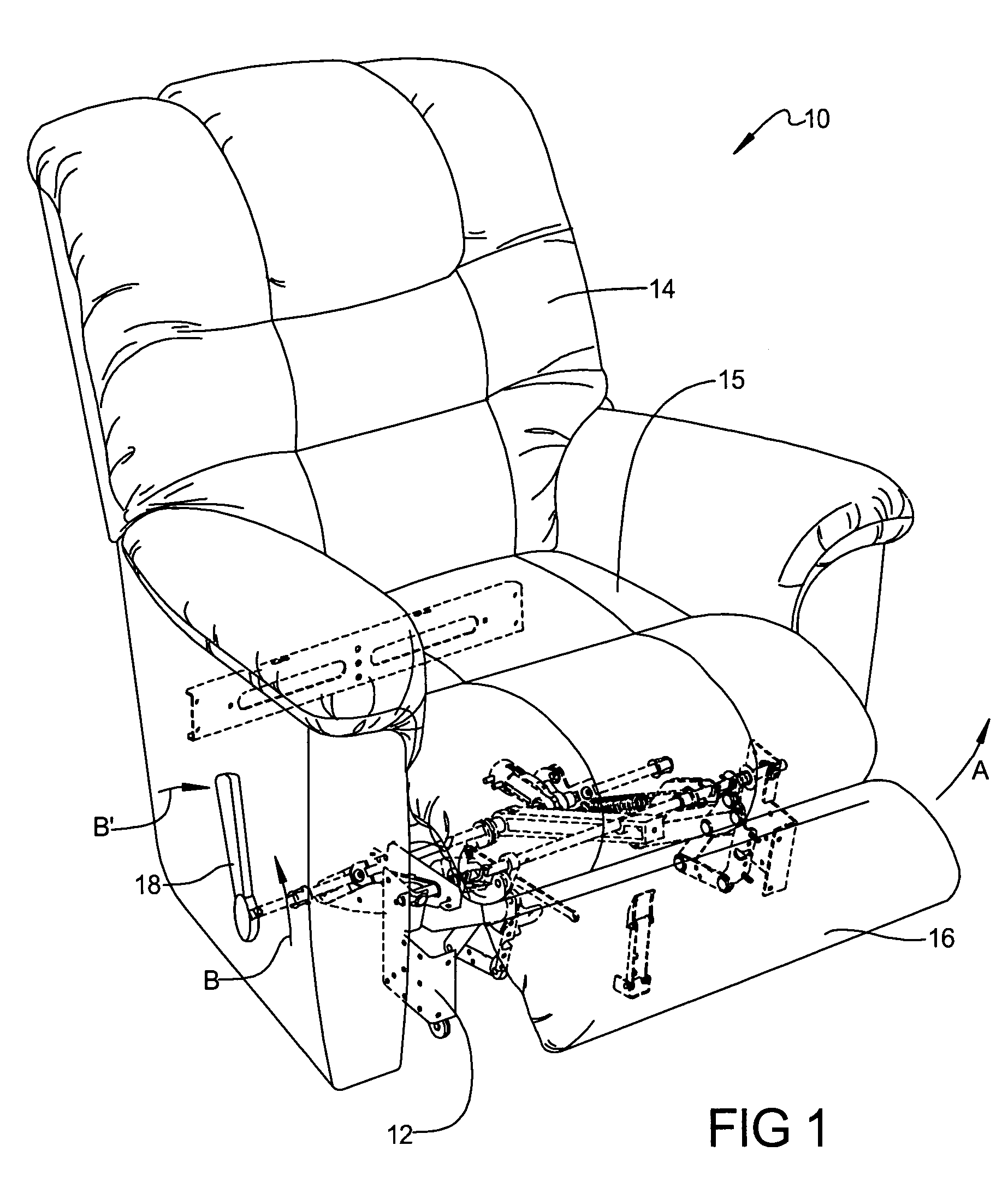 Multiple position leg rest mechanism