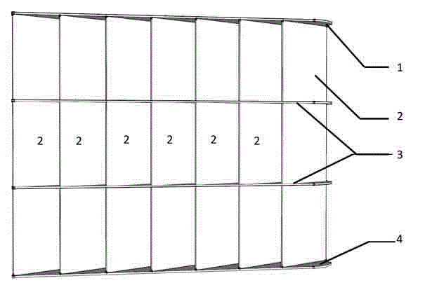 Upright grid type net plate