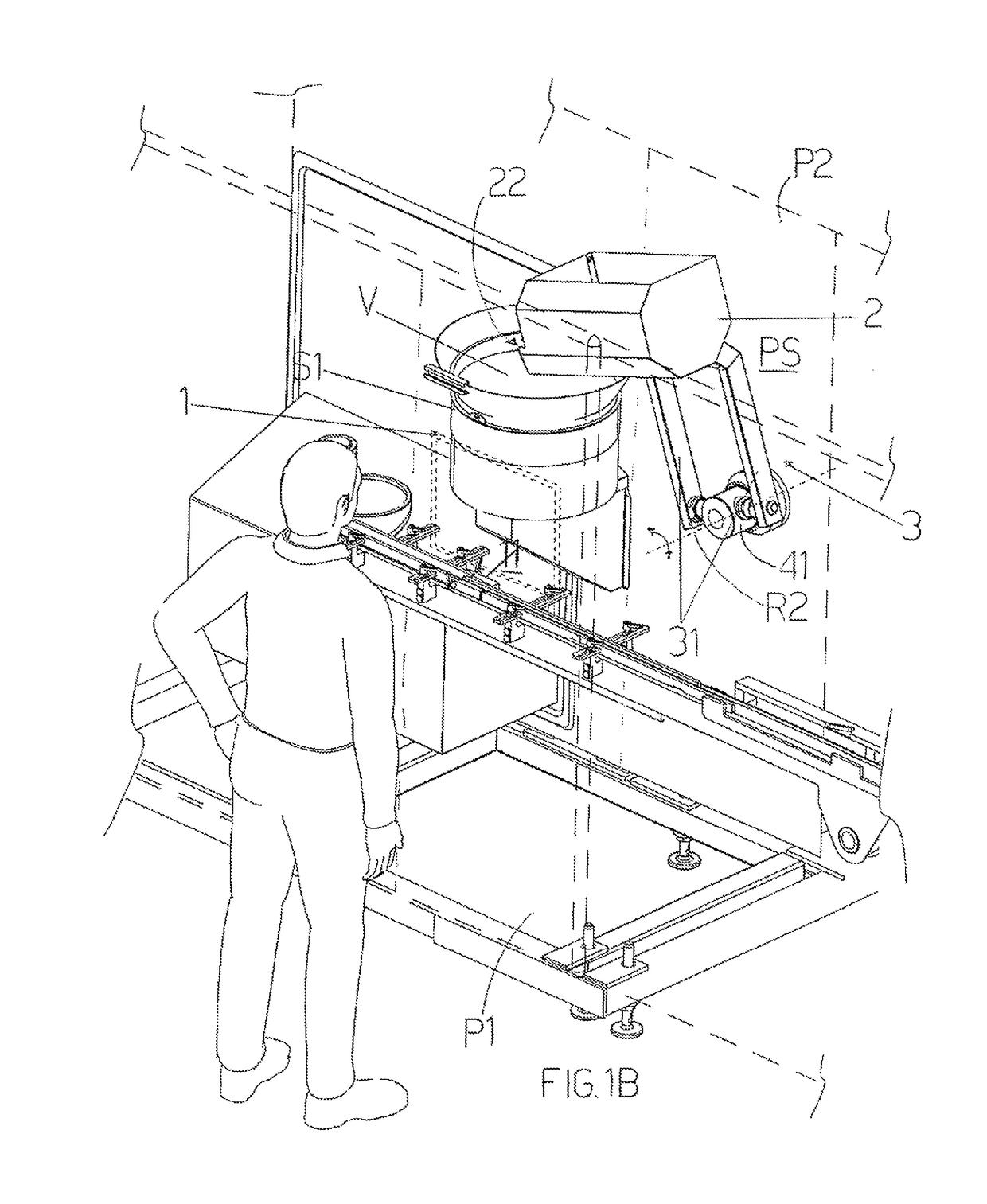 Packing apparatus in a sterile environment with a loading and supply system of articles