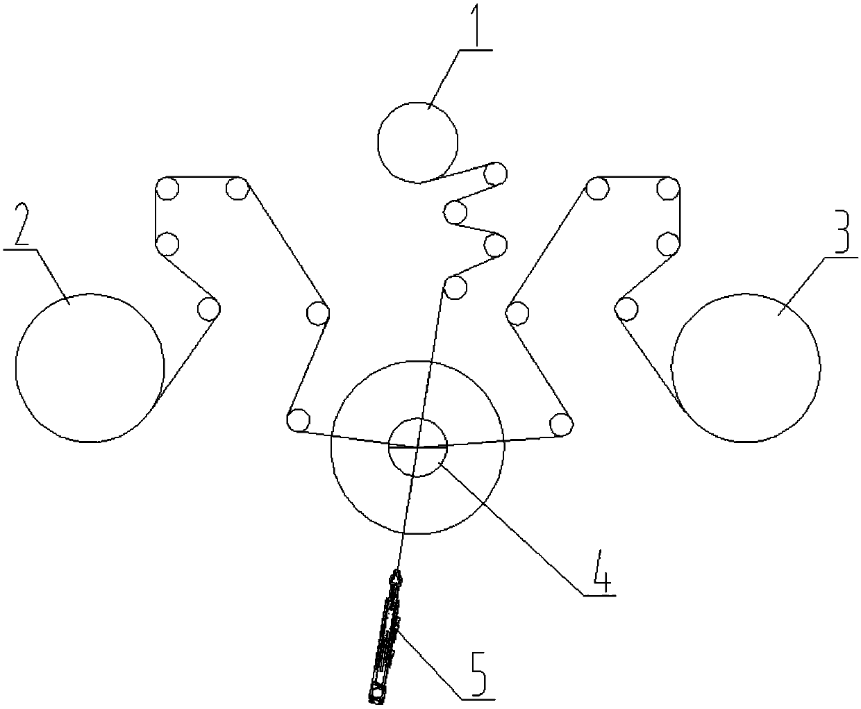 Electric core winding device