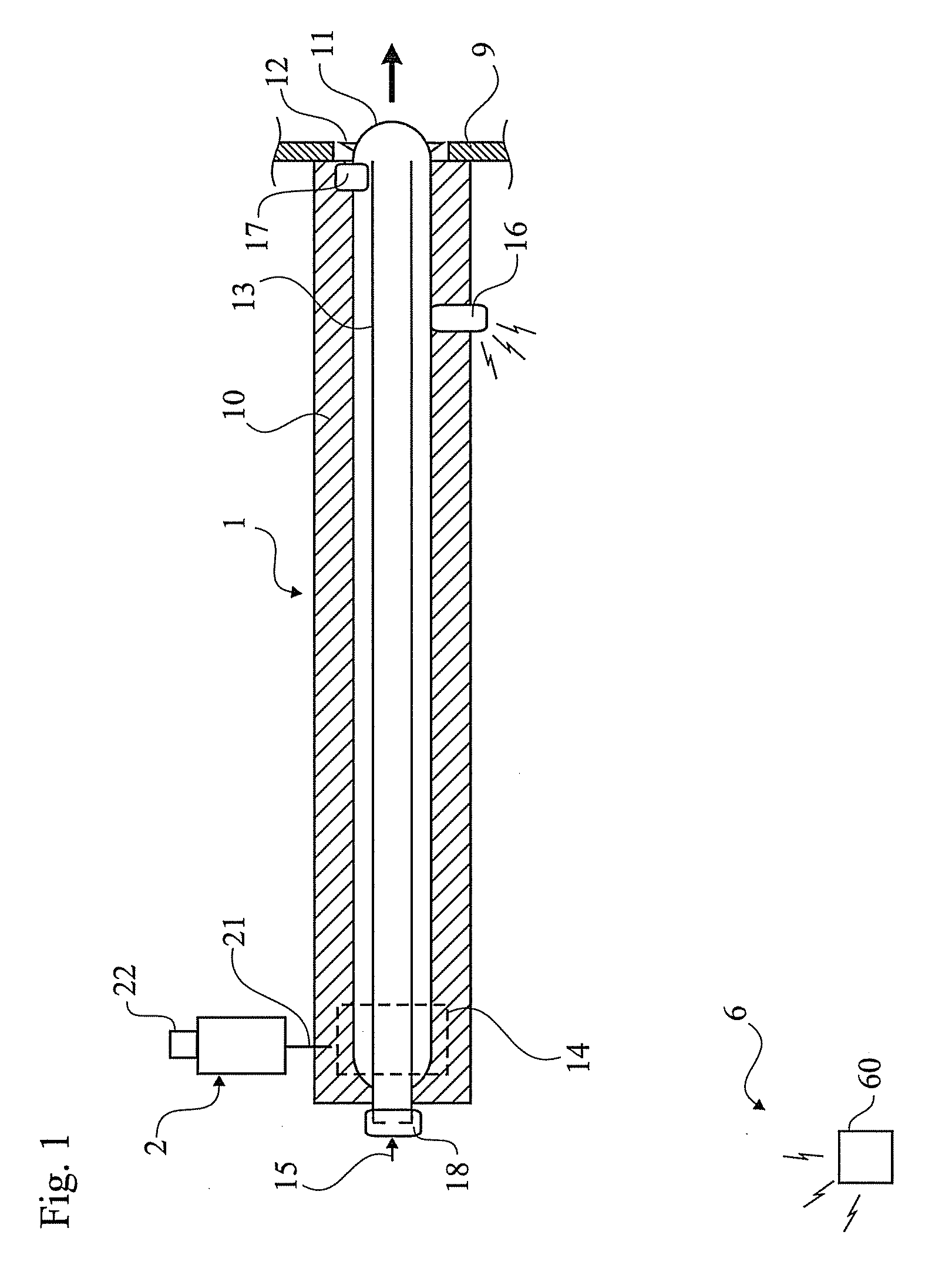 Method for measuring conditions in a power boiler furnace using a sootblower