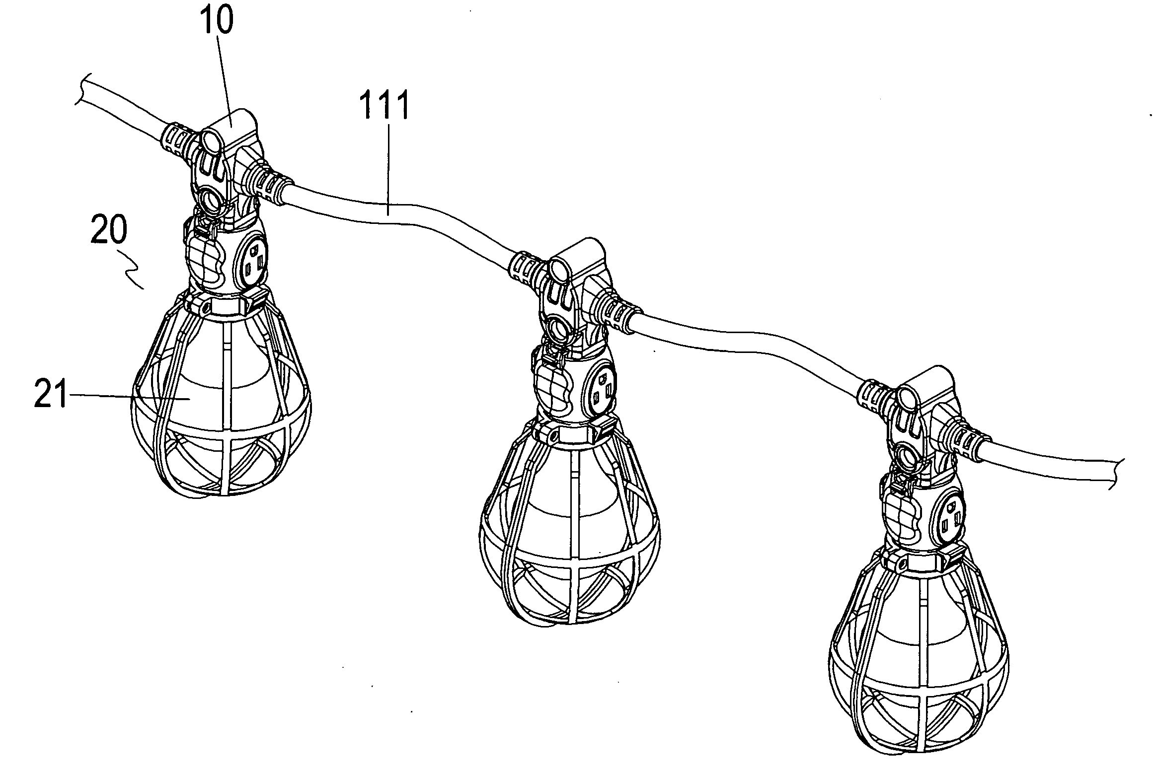 Safety detachable lamp assembly