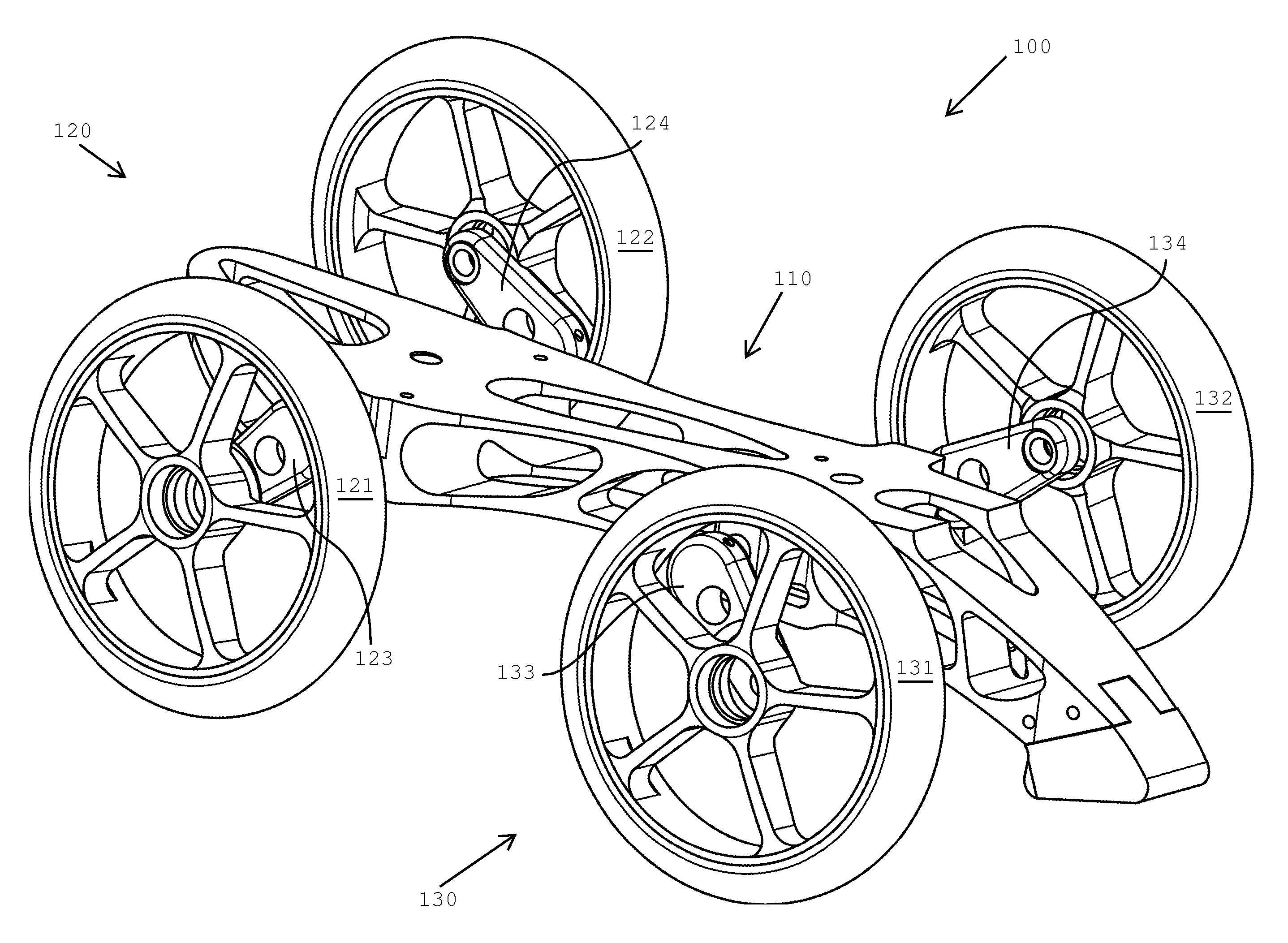 Lean-to-Turn Wheeled Device