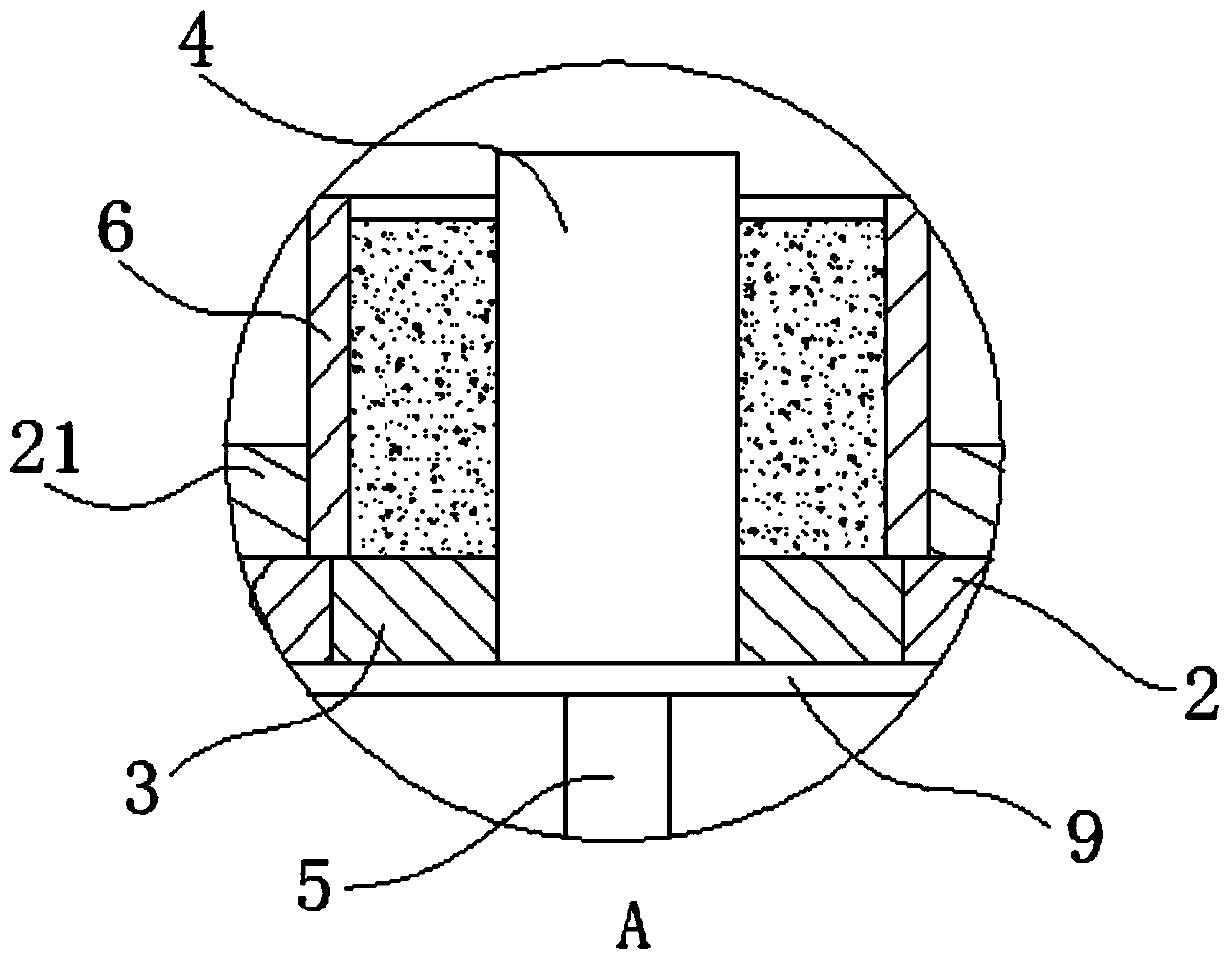 Forming and demoulding integrated device for wasp nesting bucket