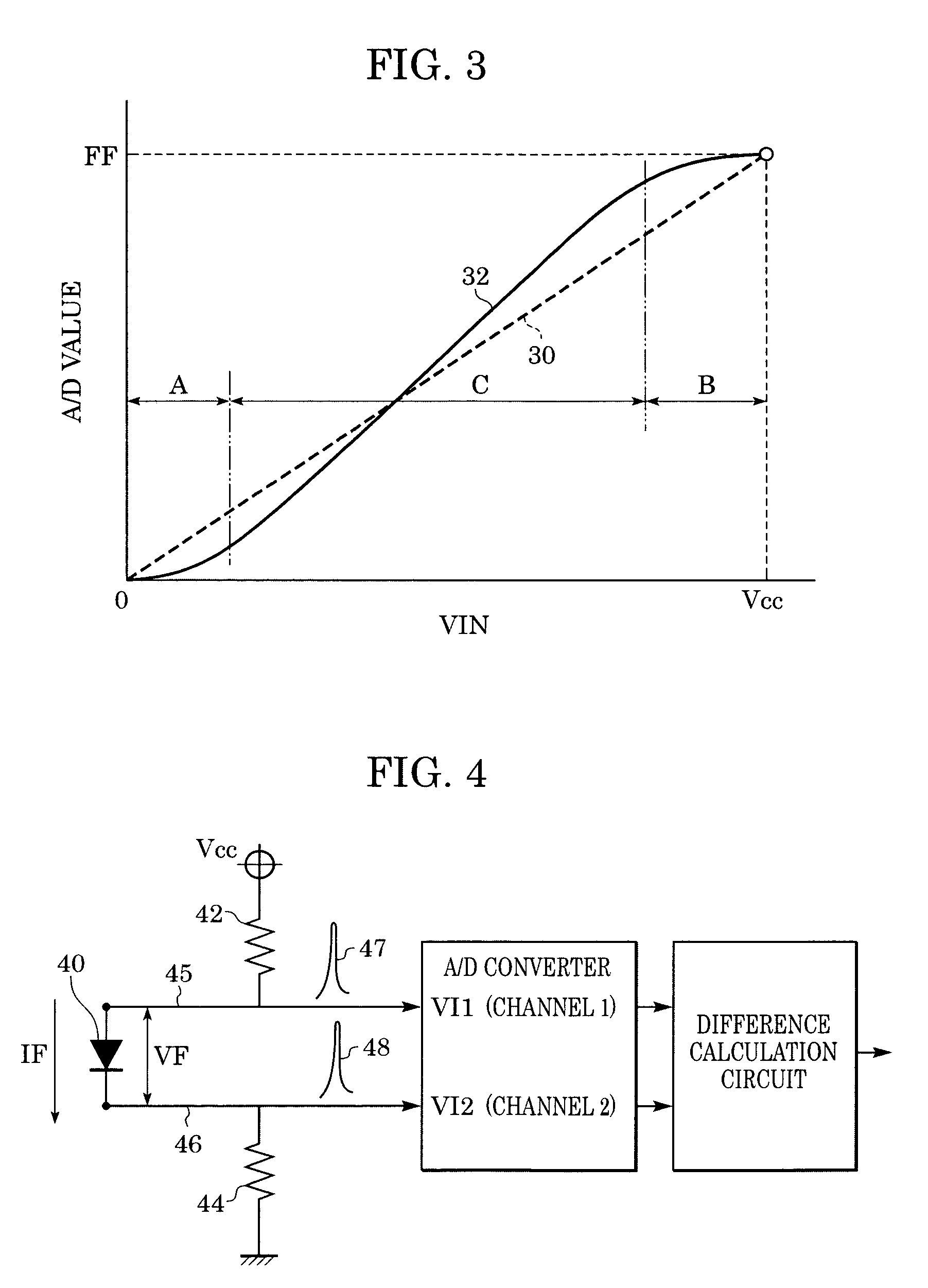 Temperature detection circuit for recording head and recording device therewith