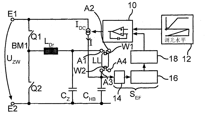 Switching system and method for operating at least one discharge lamp