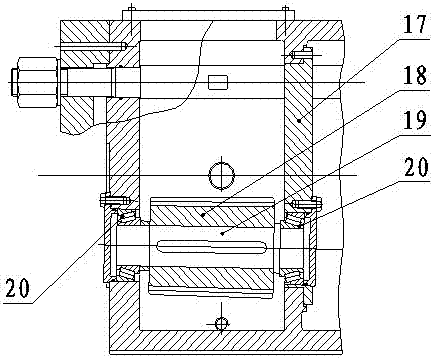 A co-rotating conical twin-screw extruder distribution gearbox