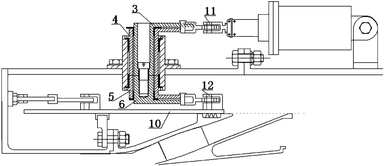 Driving structure for regulating area of external culvert