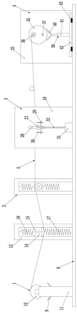 A non-woven fabric cutting device