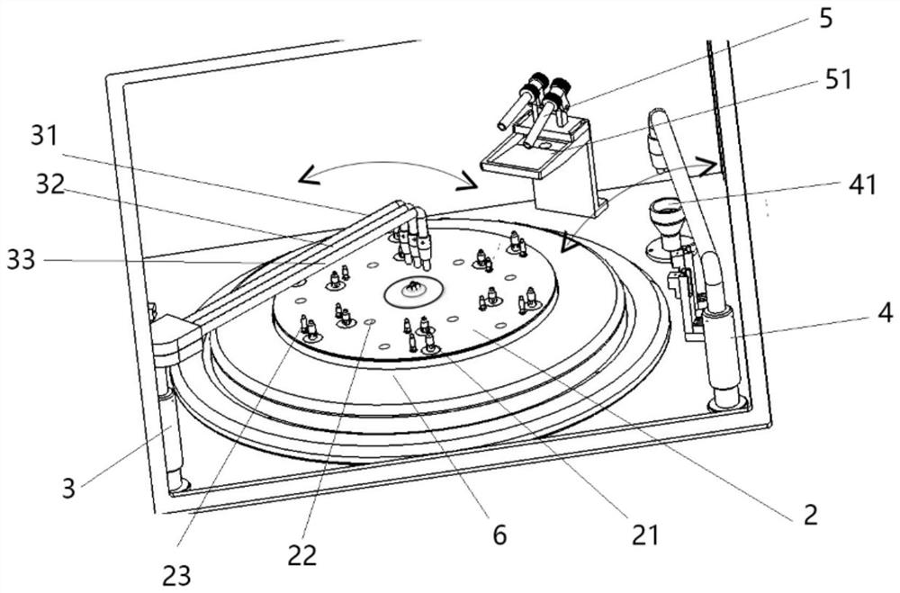 Cleaning disc structure of single wafer cleaning device and single wafer cleaning device