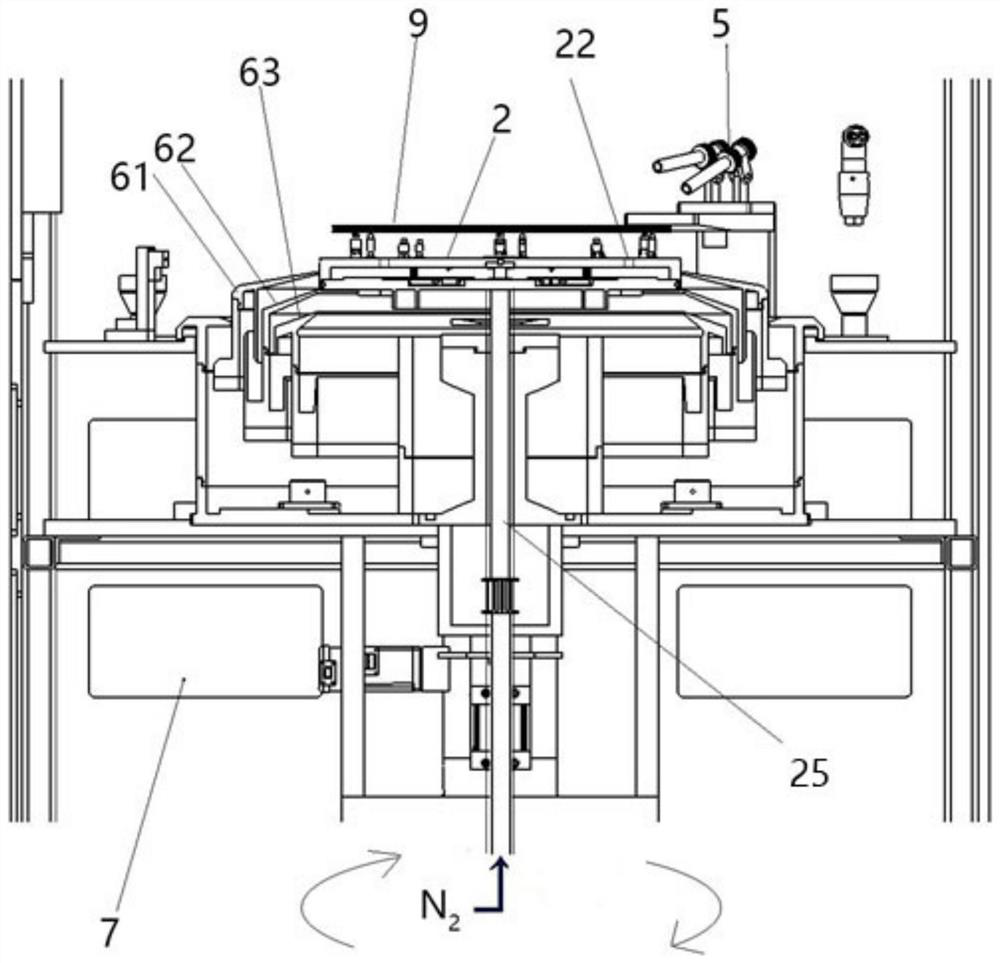 Cleaning disc structure of single wafer cleaning device and single ...