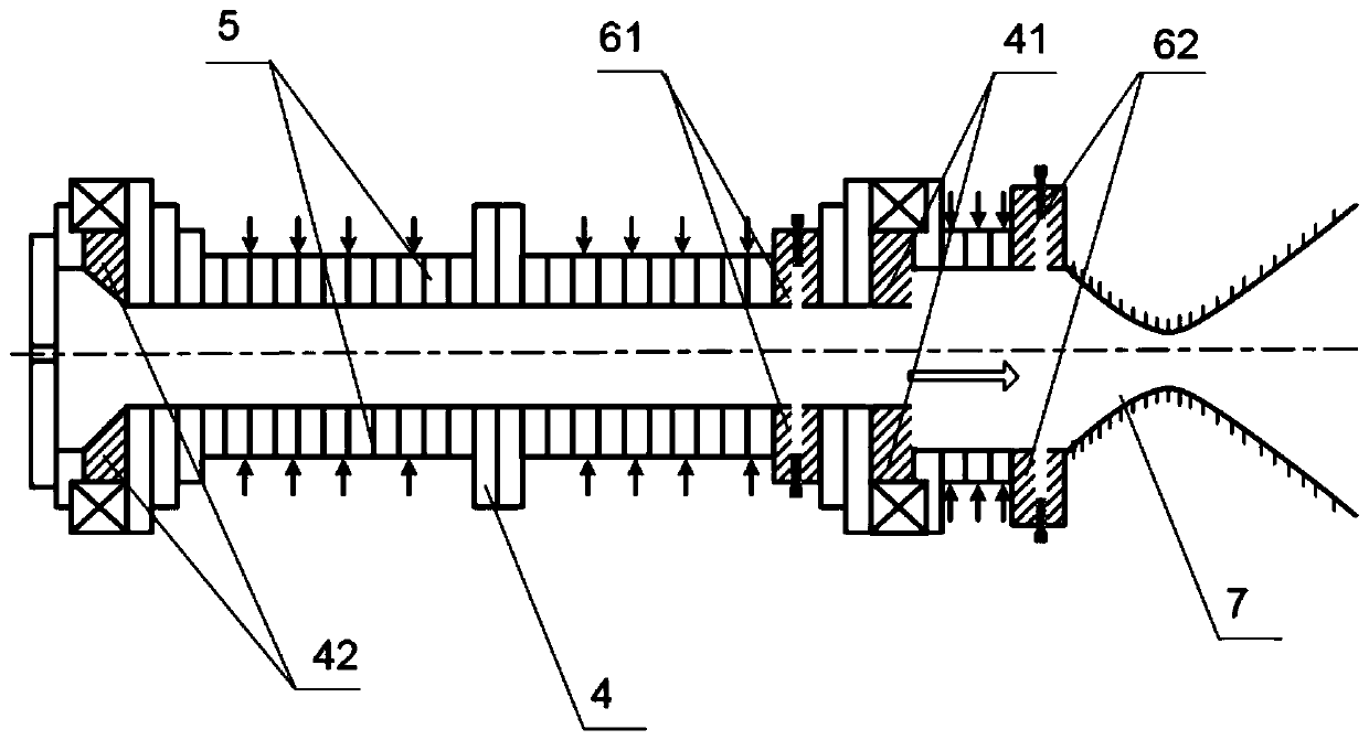 Non-contact online monitoring method for electrode ablation of arc heating equipment