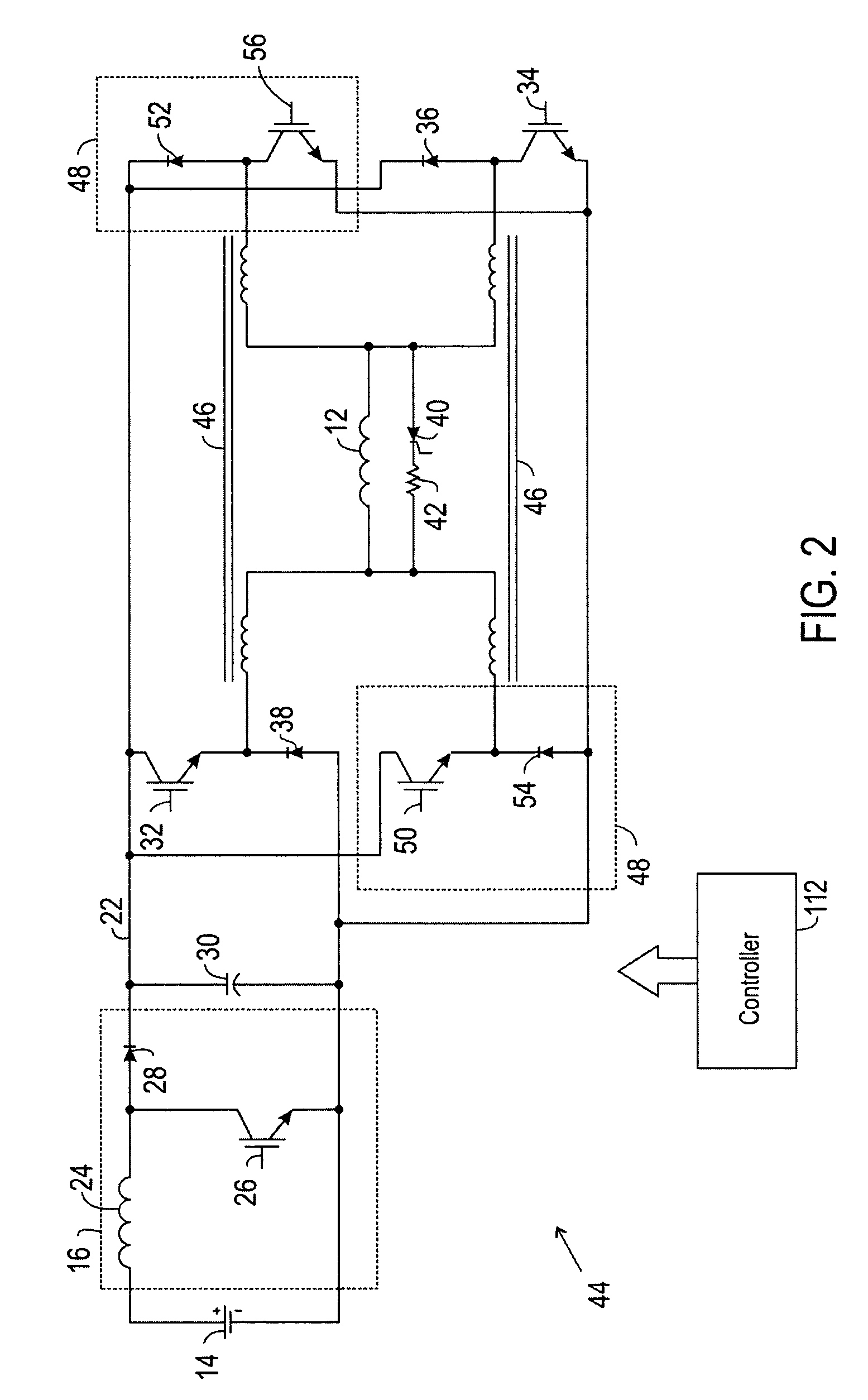System and method for charging and discharging a superconducting coil