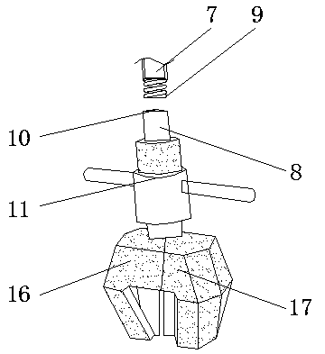Combined clamping device for battery processing