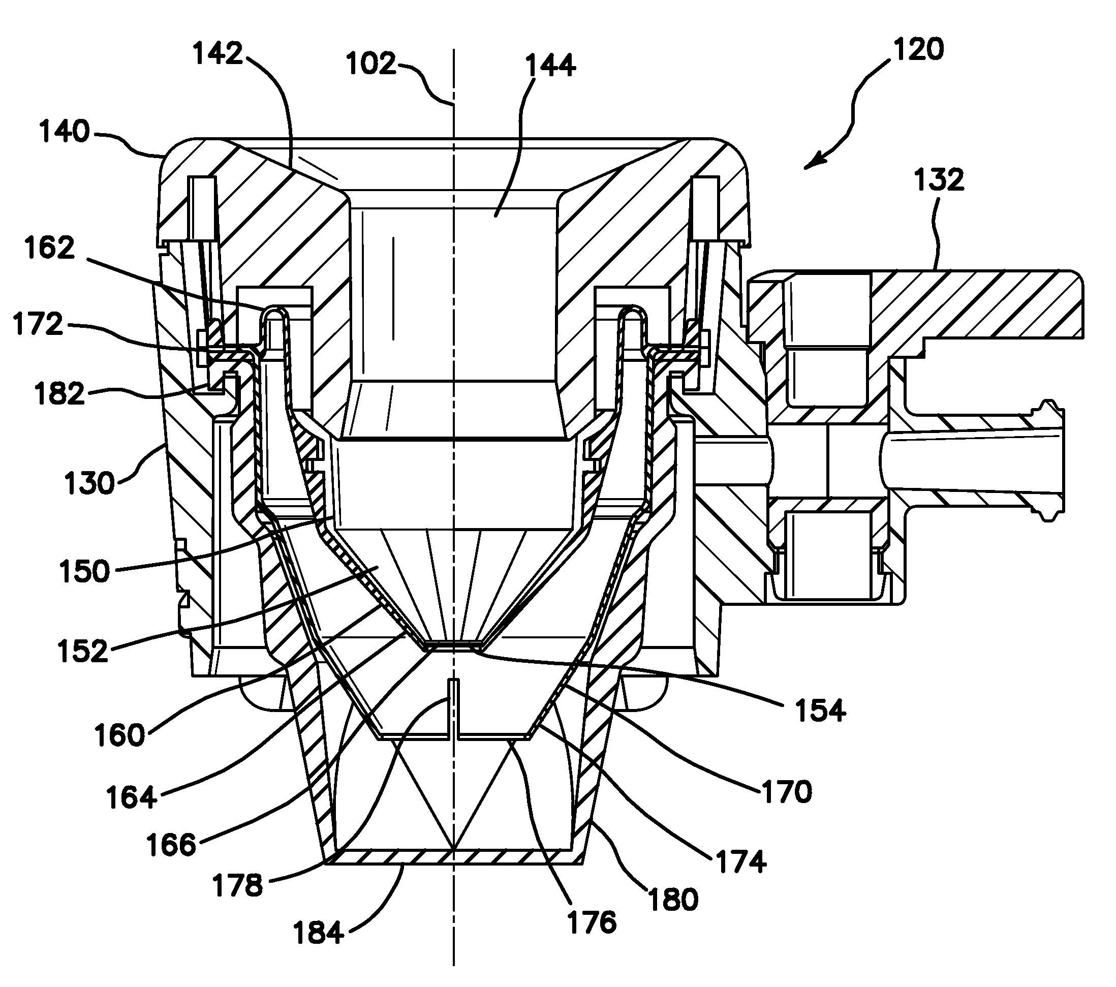 Instrument seal with inverting shroud