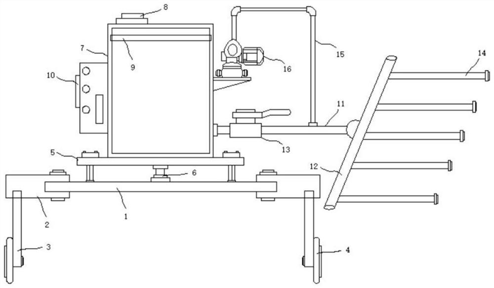 Agricultural quantitative watering device based on Internet-of-things and using method of agricultural quantitative watering device based on Internet-of-things