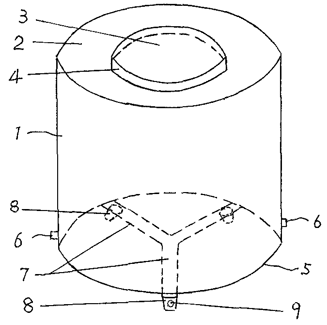 Barrel-shaped integral concrete water storage tower tank and preparation method thereof