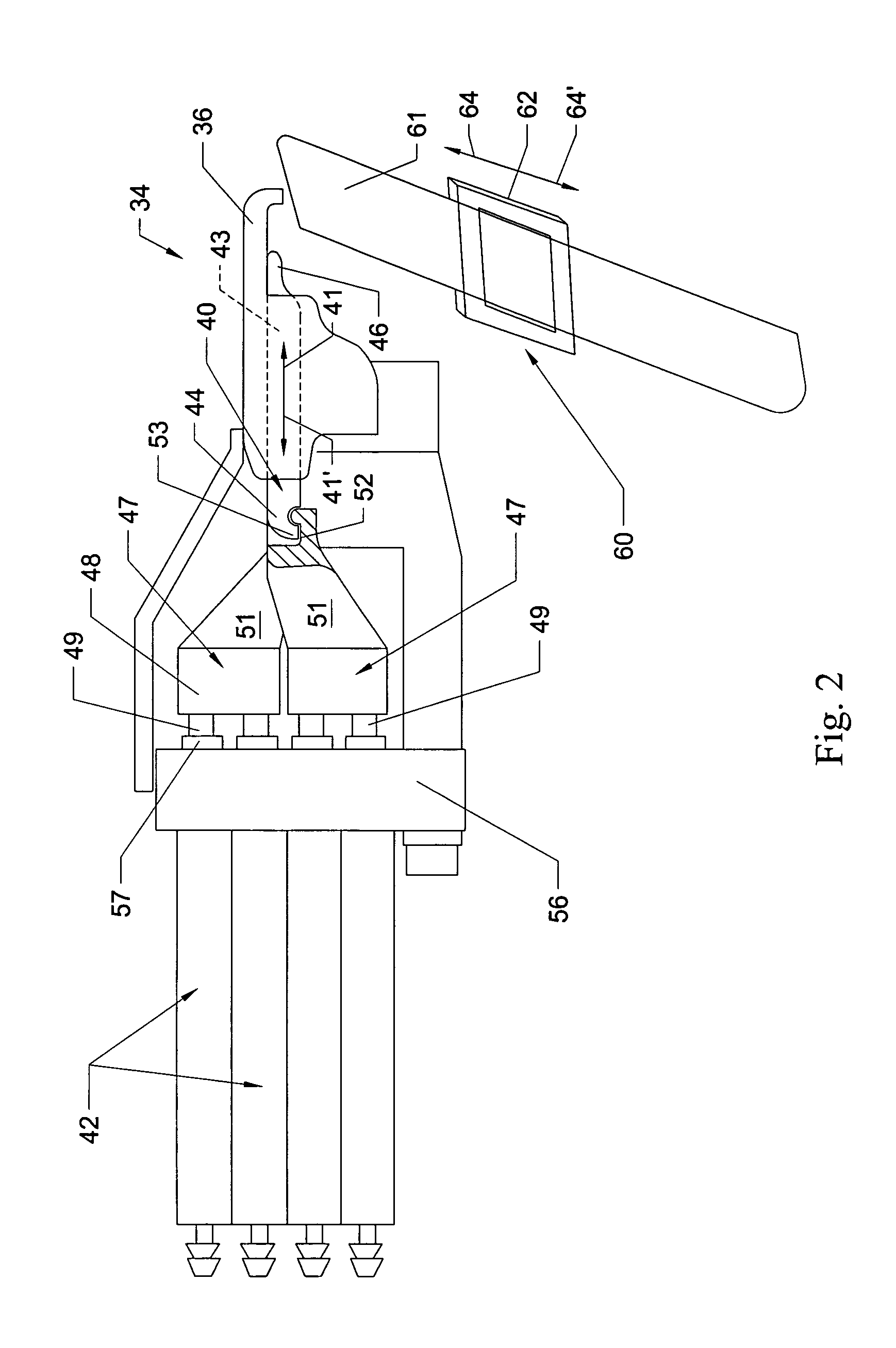 Control assembly for tufting machine