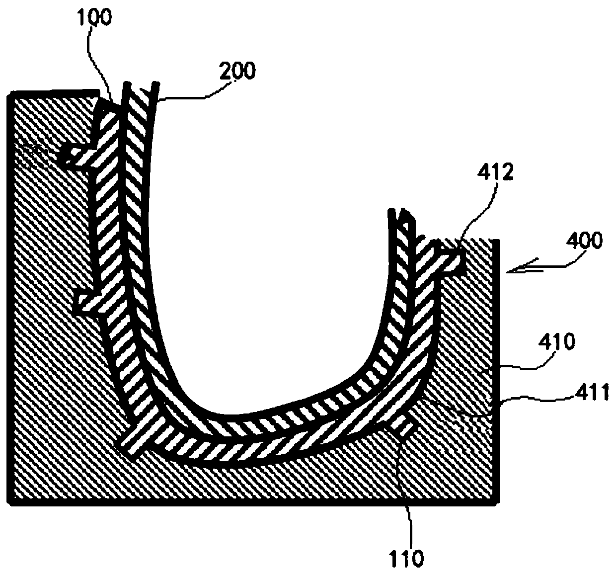 A foaming structure of a non-sewing one-piece face cover and its preparation mold and preparation method