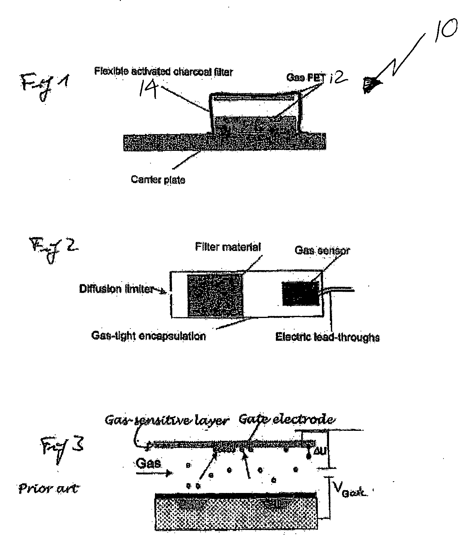 Apparatus and Method for increasing the selectivity of fet-based gas sensors