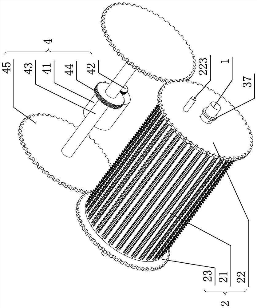 Napping roller device capable of adjusting angle of pulling needle