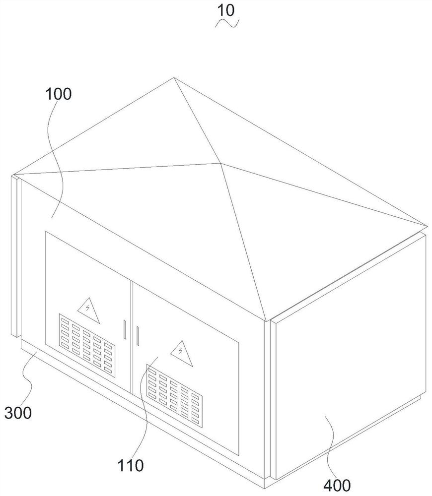 High and low voltage prefabricated substation with good protection performance