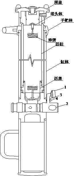 Pressure measuring device self-carried by individual hydraulic prop