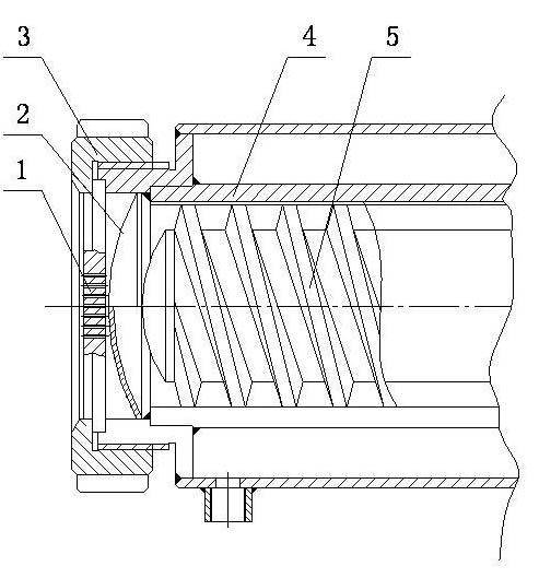 Screen cloth structure of extrusion template of extruder