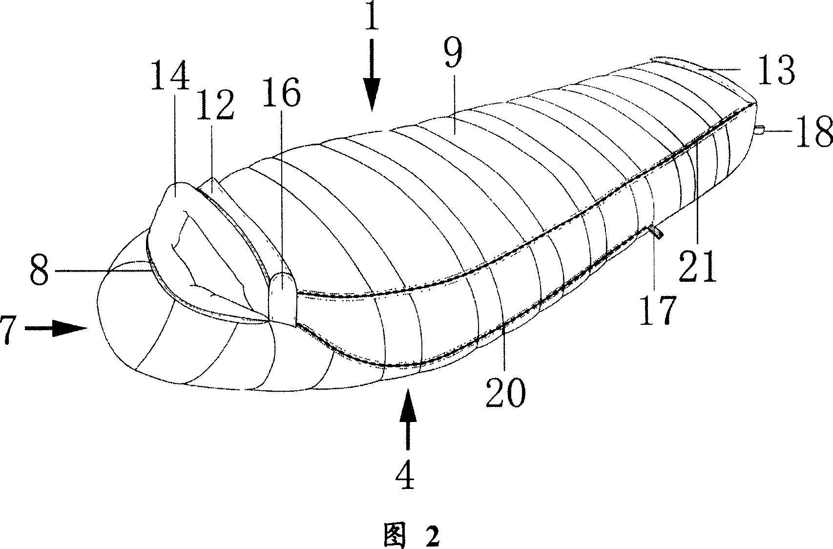 Compound sleeping bag and making method thereof