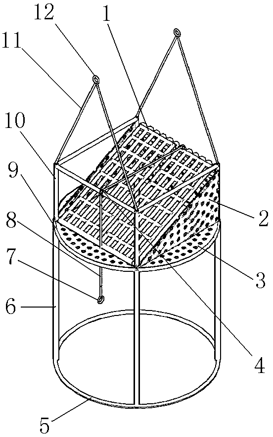 Hole pile excavation safety protection device